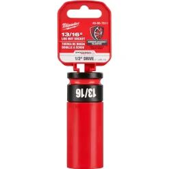 Milwaukee SHOCKWAVE Impact Duty 1/2" Drive 13/16" SAE Lug Nut Wheel Socket 49-66-7811