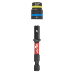 Milwaukee SHOCKWAVE Impact Duty 5/16" and 3/8" x 2-1/2" QUIK-CLEAR 2-in-1 Magnetic Nut Driver 49-66-4543