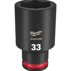 Milwaukee Shockwave Impact Duty 1/2" Drive 33mm Deep 6 Point Socket 49-66-6294