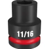 Milwaukee Shockwave Impact Duty 3/4" Drive 11/16" Standard 6 Point Socket 49-66-6302