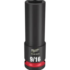 Milwaukee Shockwave Impact Duty 1/2" Drive 9/16" Deep 6 Point Socket 49-66-6223