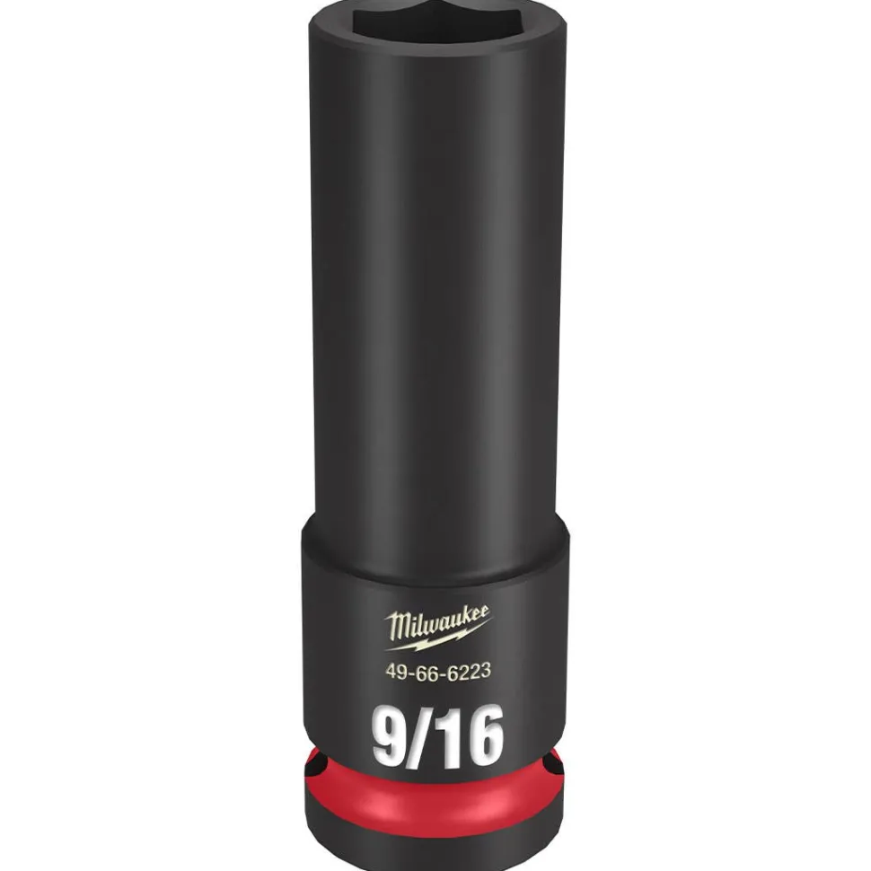 Milwaukee Shockwave Impact Duty 1/2" Drive 9/16" Deep 6 Point Socket 49-66-6223