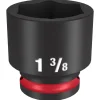 Milwaukee Shockwave Impact Duty 1/2" Drive 1-3/8" Standard 6 Point Socket 49-66-6216