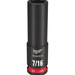 Milwaukee Shockwave Impact Duty 3/8'' Drive 7/16" Deep 6 Point Socket 49-66-6120