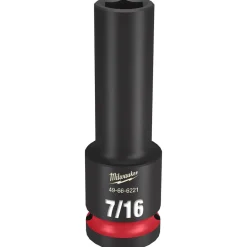 Milwaukee Shockwave Impact Duty 1/2" Drive 7/16" Deep 6 Point Socket 49-66-6221