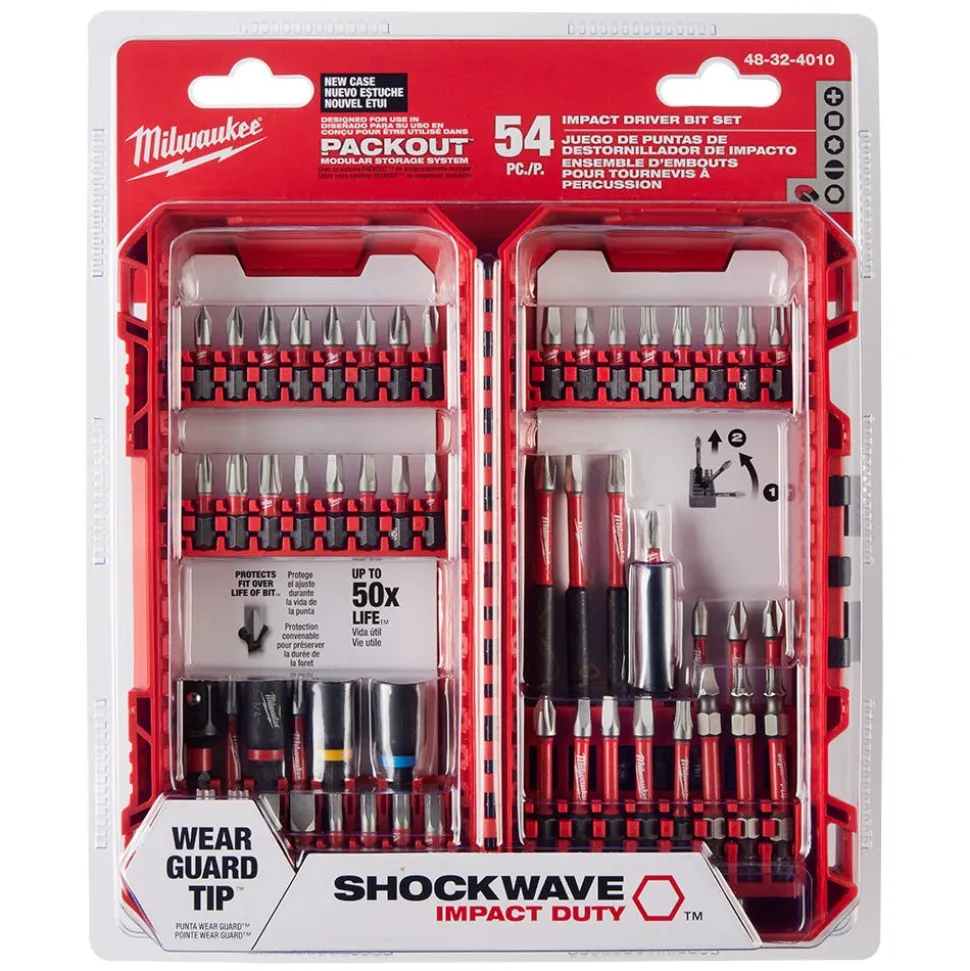 Milwaukee SHOCKWAVE Impact Duty Driver Bit Set- 54 Piece 48-32-4010