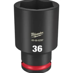 Milwaukee Shockwave Impact Duty 1/2" Drive 36mm Deep 6 Point Socket 49-66-6297