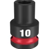 Milwaukee Shockwave Impact Duty 1/2" Drive 10mm Standard 6 Point Socket 49-66-6242