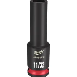 Milwaukee Shockwave Impact Duty 3/8'' Drive 11/32" Deep 6 Point Socket 49-66-6118