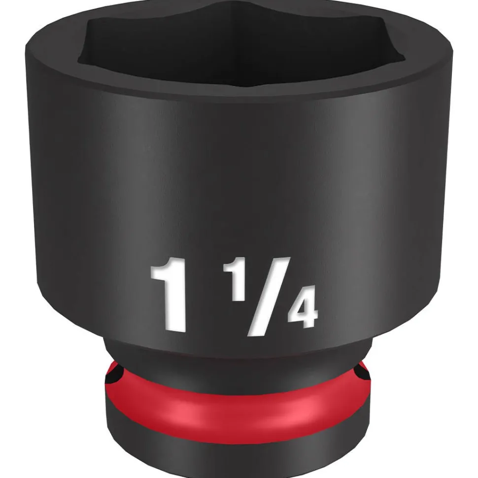 Milwaukee Shockwave Impact Duty 1/2" Drive 1-1/4" Standard 6 Point Socket 49-66-6214