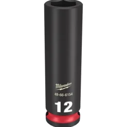 Milwaukee Shockwave Impact Duty 3/8'' Drive 12mm Deep 6 Point Socket 49-66-6154