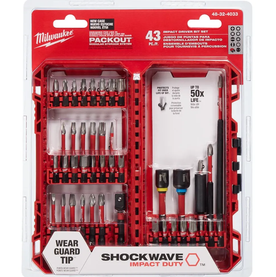Milwaukee SHOCKWAVE Impact Duty Driver Bit Set- 43 Piece 48-32-4033