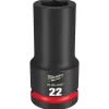 Milwaukee Shockwave Impact Duty 3/4" Drive 22mm Deep 6 Point Socket 49-66-6397