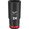 Milwaukee Shockwave Impact Duty 1/2" Drive 24mm Deep 6 Point Socket 49-66-6285