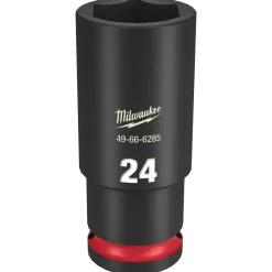 Milwaukee Shockwave Impact Duty 1/2" Drive 24mm Deep 6 Point Socket 49-66-6285