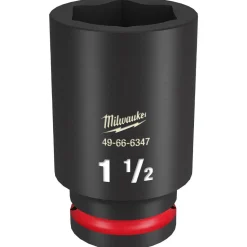 Milwaukee Shockwave Impact Duty 3/4" Drive 1-1/2" Deep 6 Point Socket 49-66-6347
