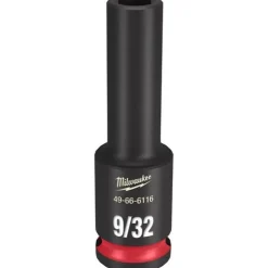 Milwaukee Shockwave Impact Duty 3/8'' Drive 9/32" Deep 6 Point Socket 49-66-6116