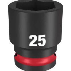 Milwaukee Shockwave Impact Duty 1/2" Drive 25mm Standard 6 Point Socket 49-66-6257