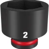 Milwaukee Shockwave Impact Duty 3/4" Drive 2" Standard 6 Point Socket 49-66-6323