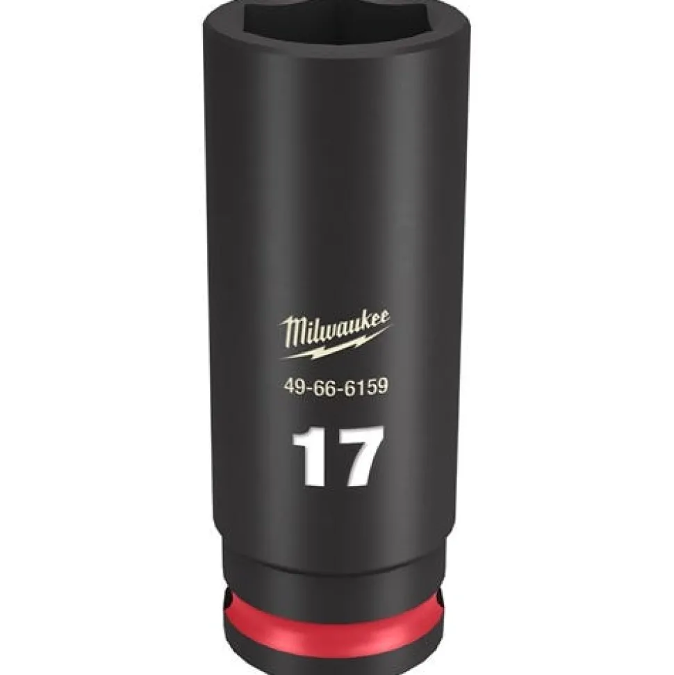 Milwaukee Shockwave Impact Duty 3/8'' Drive 17mm Deep 6 Point Socket 49-66-6159
