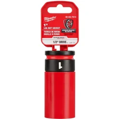 Milwaukee SHOCKWAVE Impact Duty 1/2" Drive 1" SAE Lug Nut Wheel Socket 49-66-7814