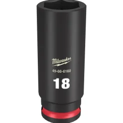 Milwaukee Shockwave Impact Duty 3/8" Drive 18mm Deep 6 Point Socket 49-66-6160