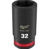 Milwaukee Shockwave Impact Duty 3/4" Drive 32mm Deep 6 Point Socket 49-66-6407