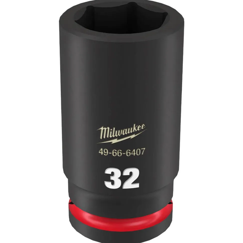 Milwaukee Shockwave Impact Duty 3/4" Drive 32mm Deep 6 Point Socket 49-66-6407