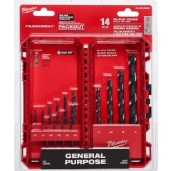 Milwaukee THUNDERBOLT Black Oxide Drill Bit Set - 14 Piece 48-89-2800