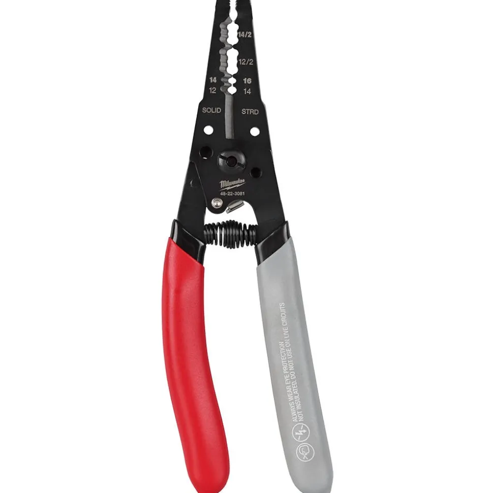 Milwaukee Tool 12-16 AWG Nm Dipped Grip Wire Stripper & Cutter 48-22-3081
