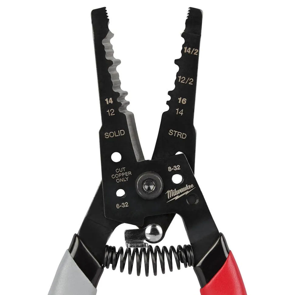 Milwaukee Tool 12-16 AWG Nm Dipped Grip Wire Stripper & Cutter 48-22-3081