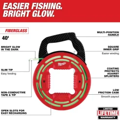 Milwaukee Tool 40' Glow Fish Tape 48-22-4184