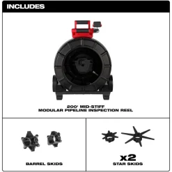 Milwaukee Tool 200’ Mid-Stiff Modular Pipeline Inspection Reel 3975-20