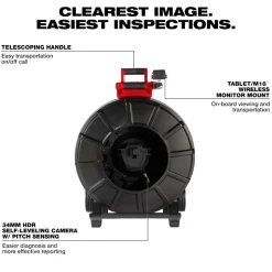 Milwaukee Tool 325’ Stiff Modular Pipeline Inspection Reel 3976-20