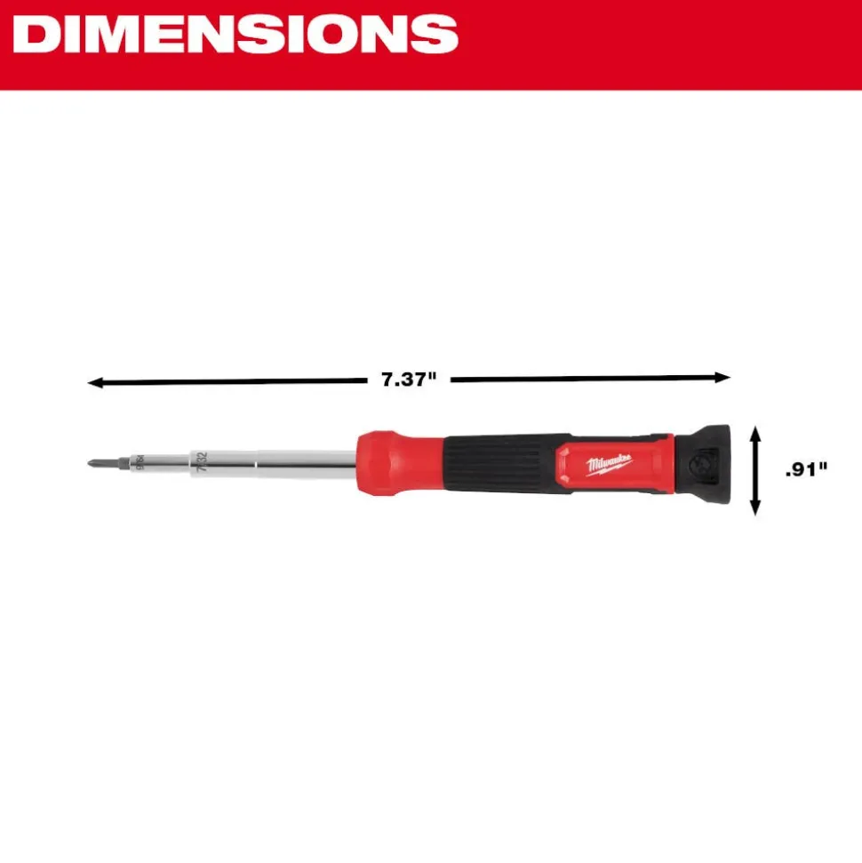 Milwaukee Tool 14-in-1 Precision Multi-Bit Screwdriver 48-22-2933