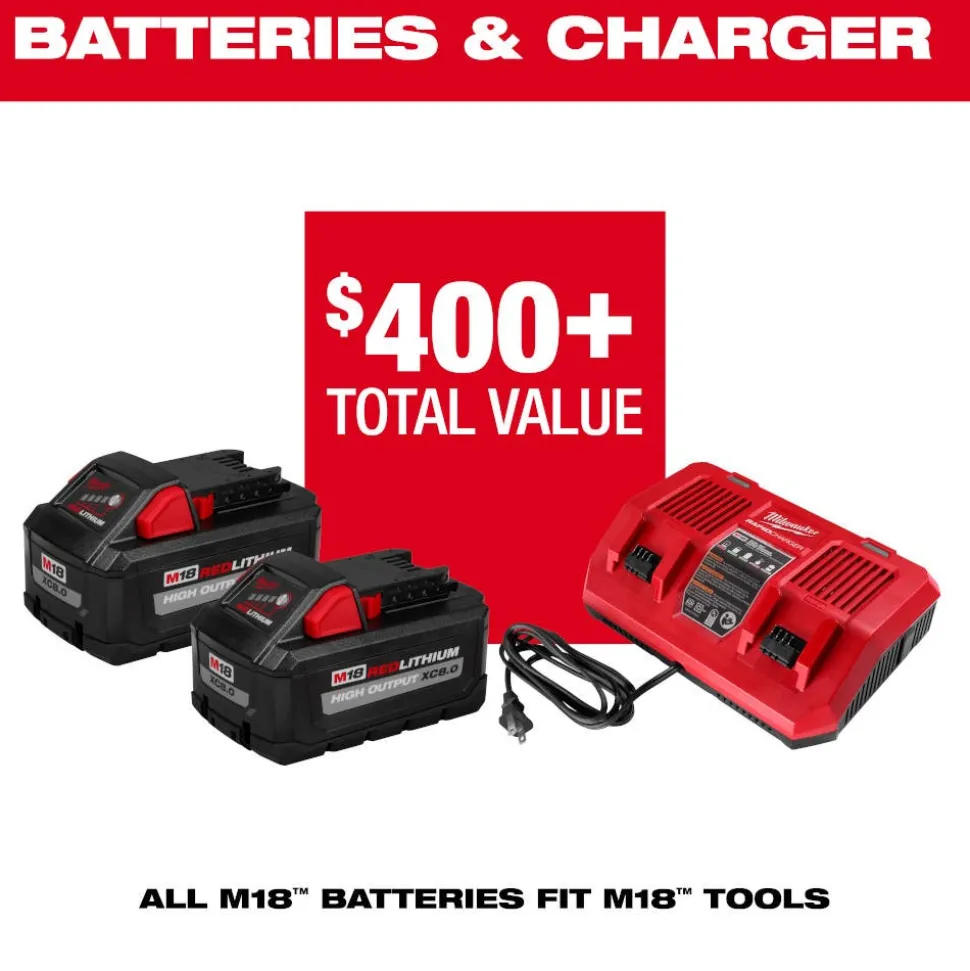 Milwaukee Tool M18 FUEL 17” Dual Battery String Trimmer Kit 3006-22