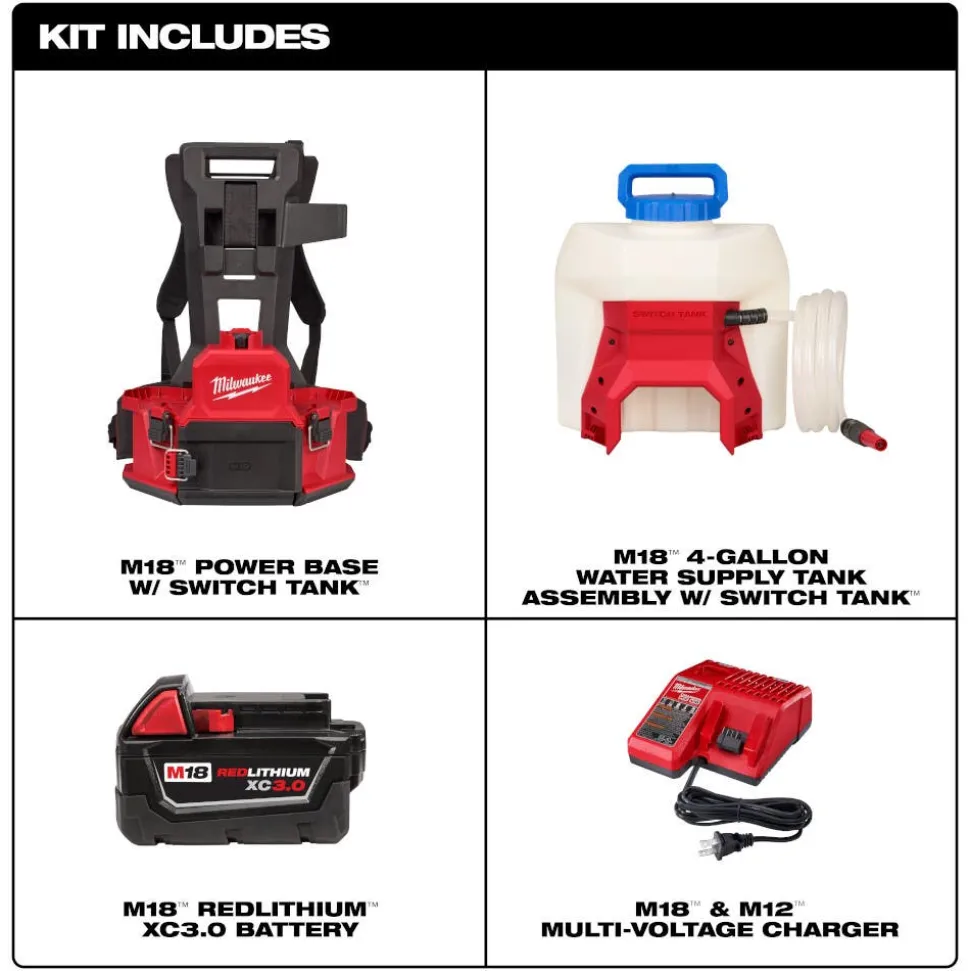 Milwaukee Tool M18 4-Gallon Water Supply Kit w/ SWITCH TANK™ 3019-21WS