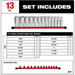 Milwaukee Tool 13pc 1/2