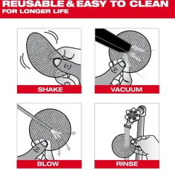 Milwaukee Tools 3” 220 Grit Mesh Sanding Discs with POWERGRID Tear Resistant Mesh – 12 pk + Pad Saver 48-80-6220