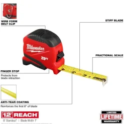 Milwaukee Tools 25' Compact Tape Measure 48-22-1725