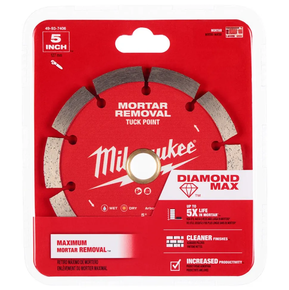 Milwaukee Tools 5" Diamond Max Tuck Point Diamond Blade 49-93-7406