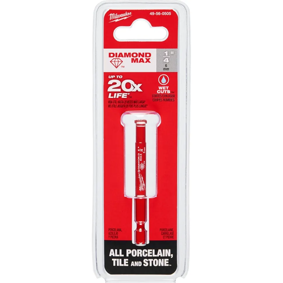 Milwaukee Tools 1/4" Diamond Max Hole Saw Bit 49-56-0505