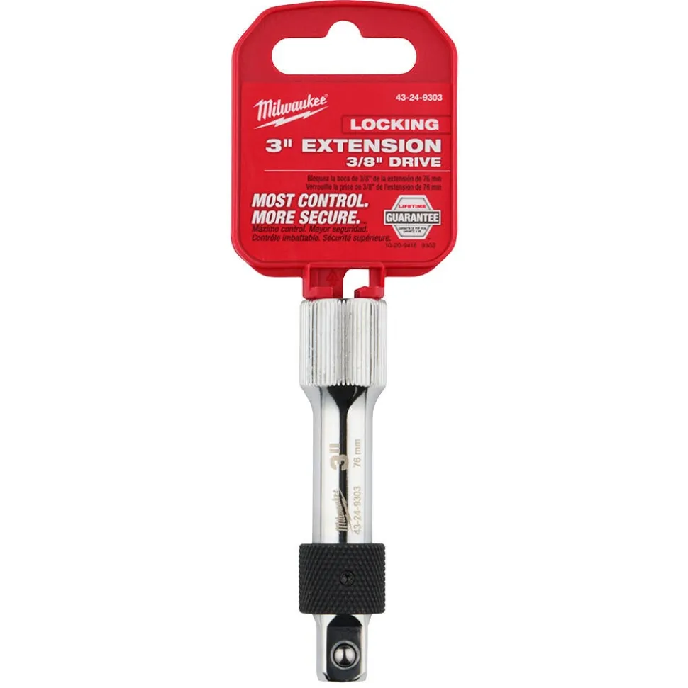 Milwaukee Tools 3/8" Drive 3" Locking Extension 43-24-9303