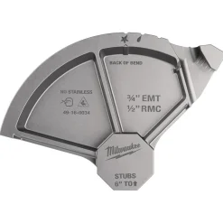 Milwaukee Tools 3/4” EMT / 1/2” RMC Conduit Bending Shoe 49-16-0034