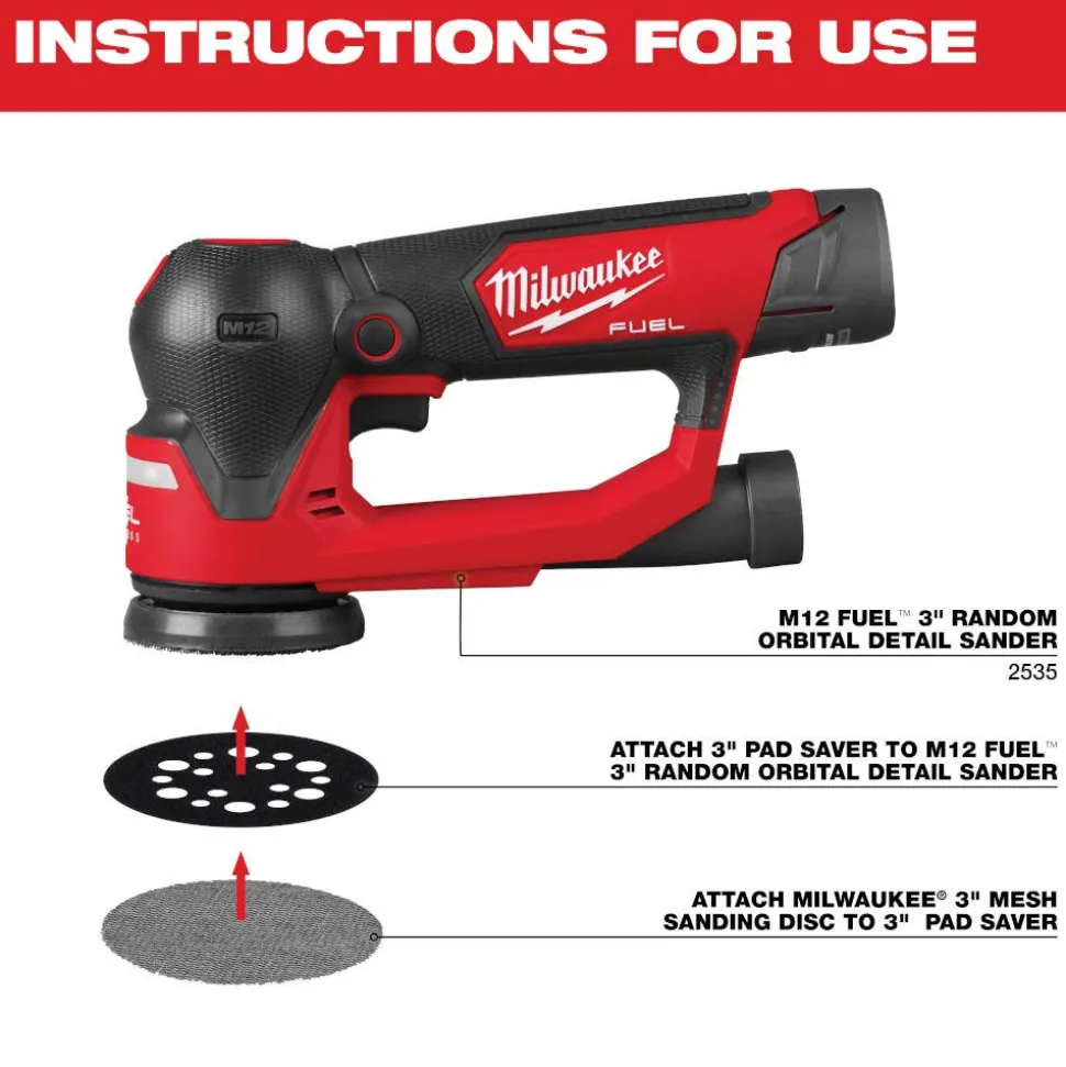 Milwaukee Tools 3" Pad Saver 48-80-6401