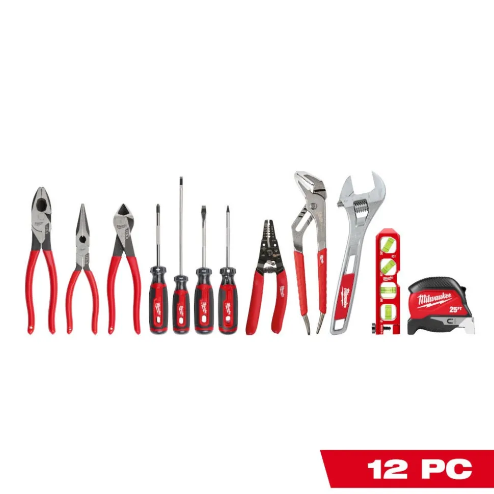 Milwaukee Tools 12 PC. Electrical Hand Tool Set 48-22-0144