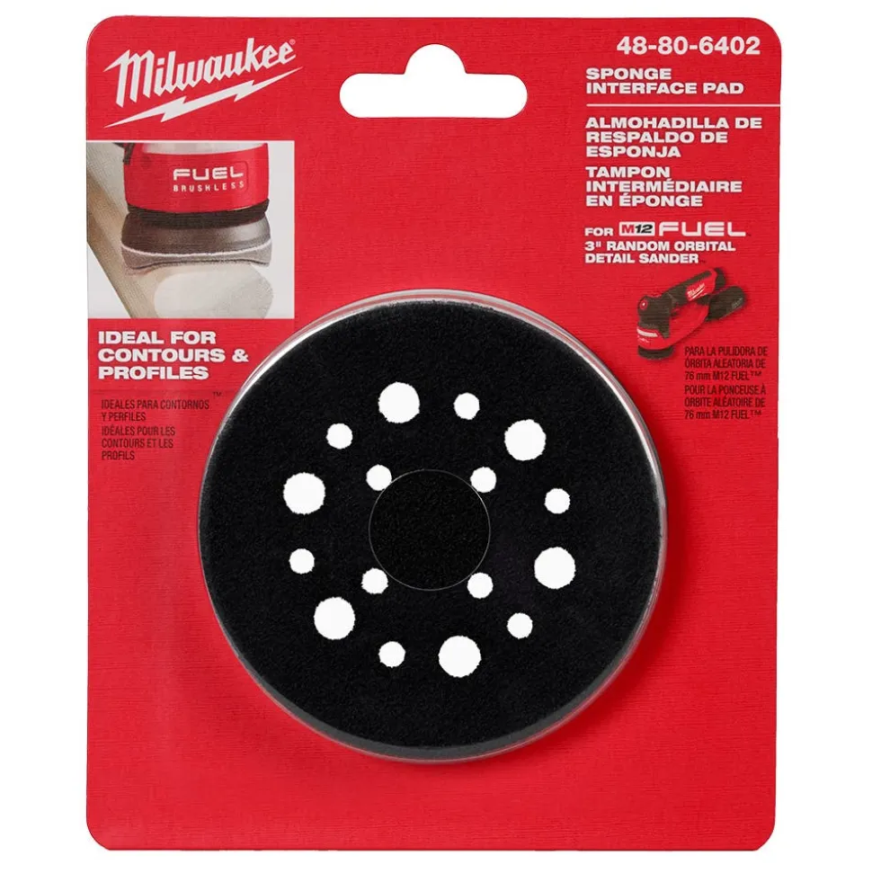 Milwaukee Tools 3” Sponge Interface Pad 48-80-6402
