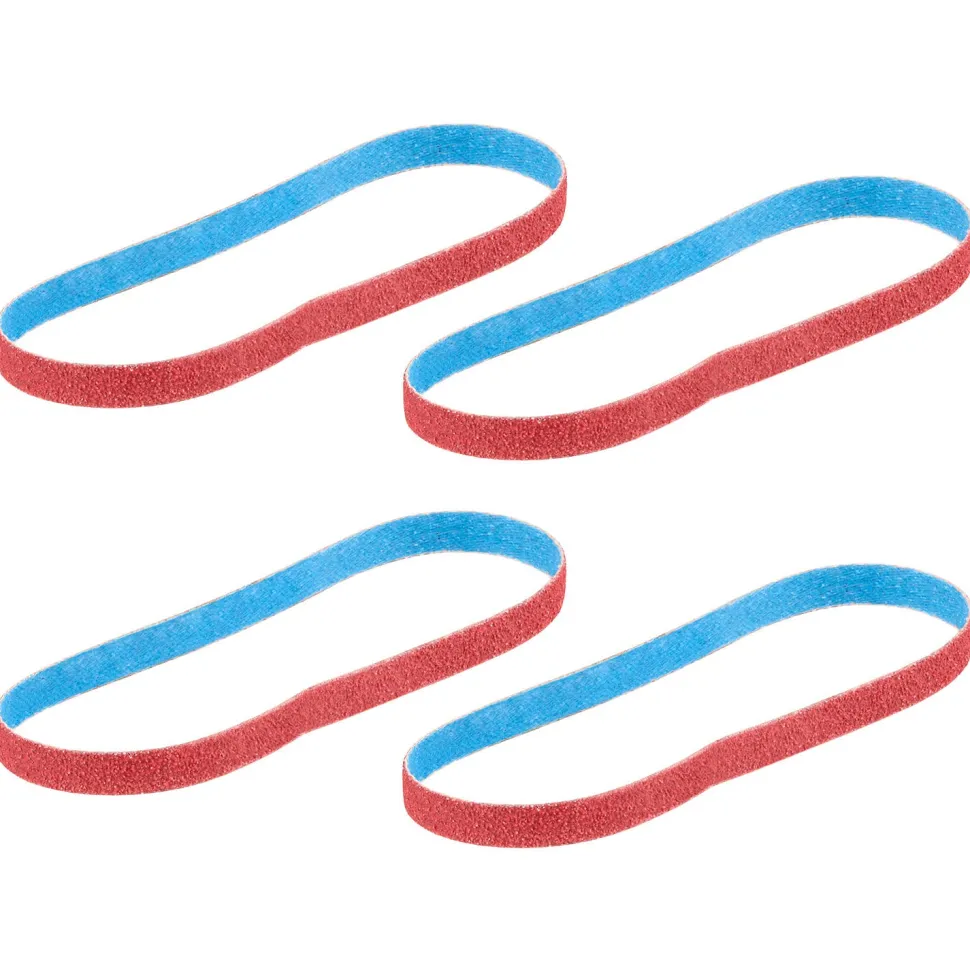 Milwaukee Tools 3/8” x 13” 60 Grit Bandfile Belts – 4 pack 48-80-7060