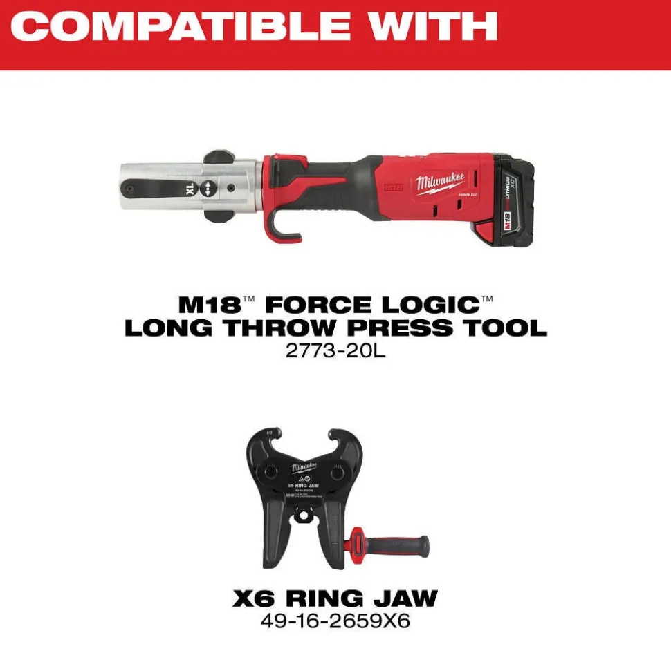 Milwaukee Tools 1-5/8" ZoomLock MAX® and MaxiPro® Pivoting Press Ring 49-16-2670ZX