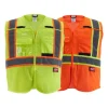 Milwaukee Tools ANSI Breakaway Class 2 Mesh 9 Pocket Safety Vest Hi-Vis Orange 48-73-517O
